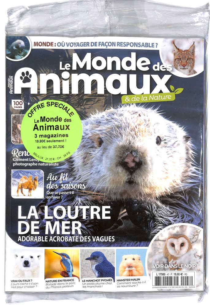 Numéro 47 magazine Le Monde des Animaux (Pack)