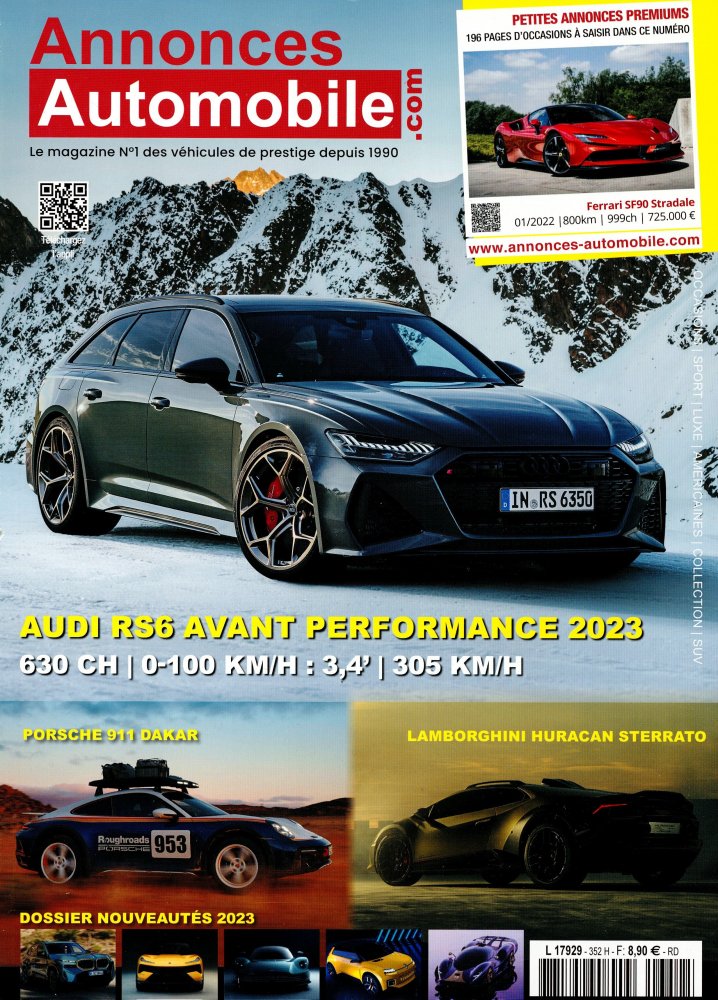 Numéro 352 magazine Annonces Automobile.com