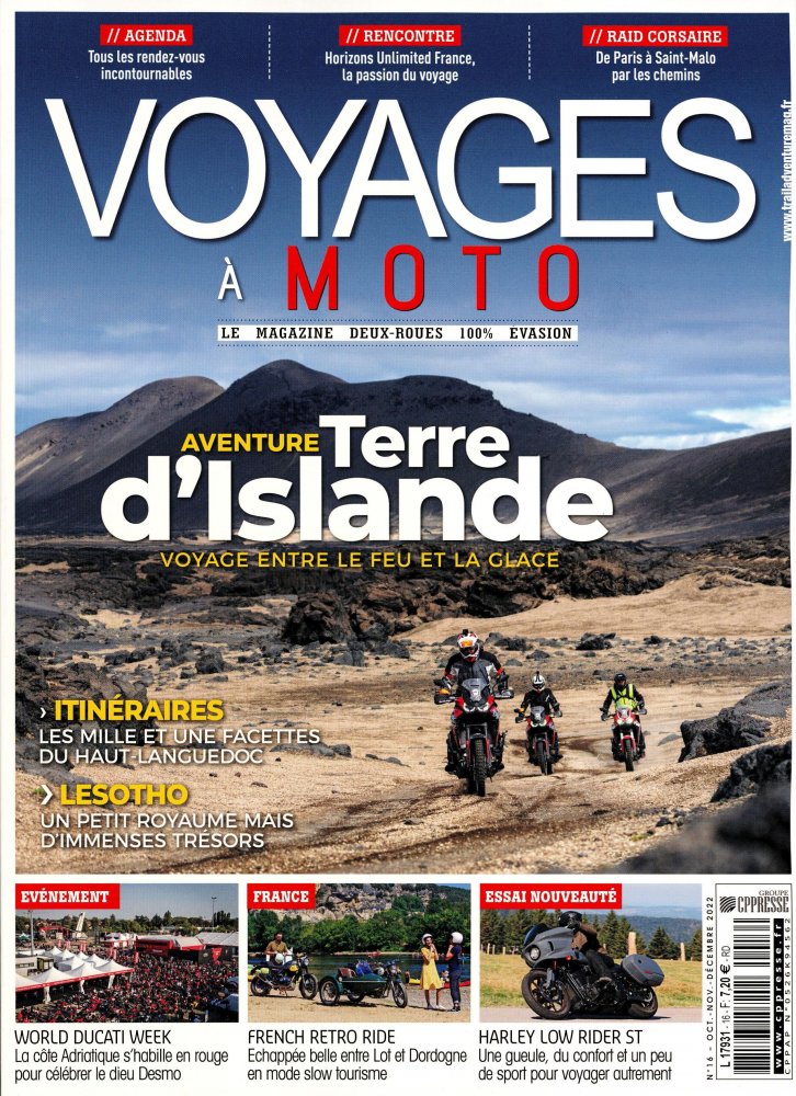 Numéro 16 magazine Voyages à Moto par Trail Adventure
