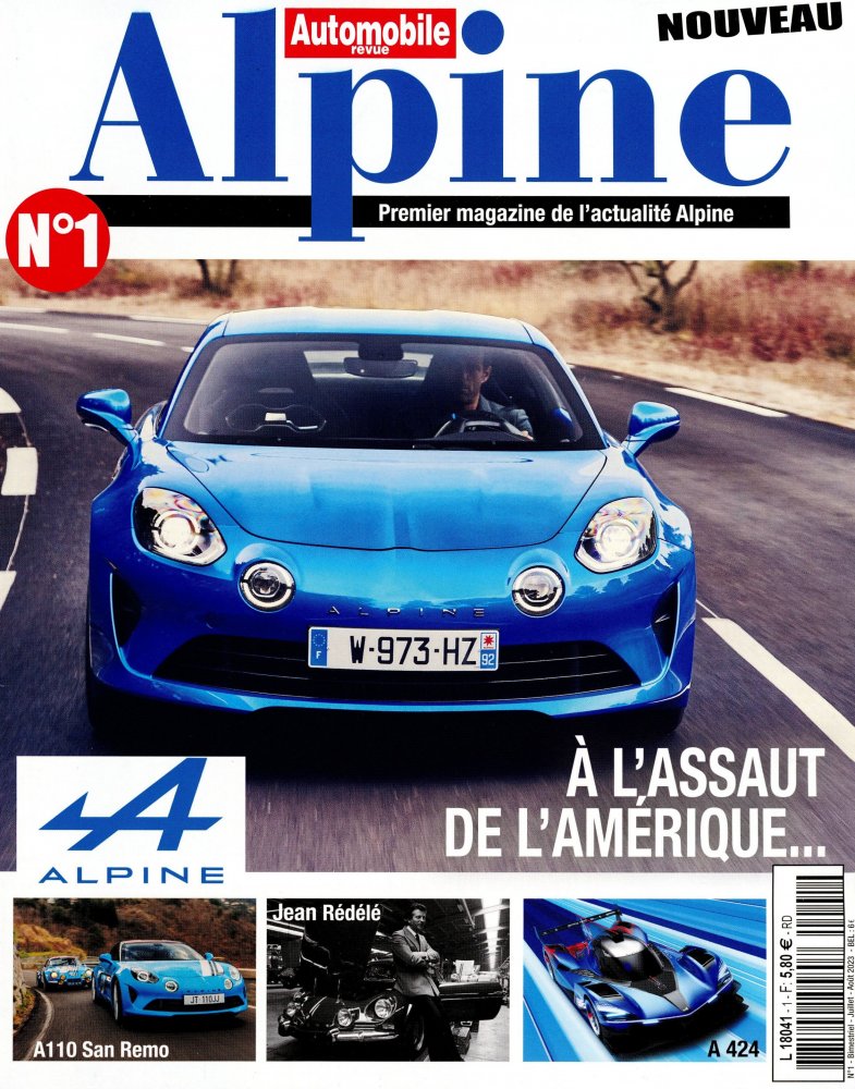 Numéro 1 magazine Automobile Revue Alpine