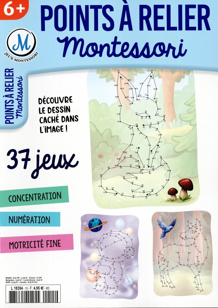Numéro 15 magazine Montessori Points à Relier 6+