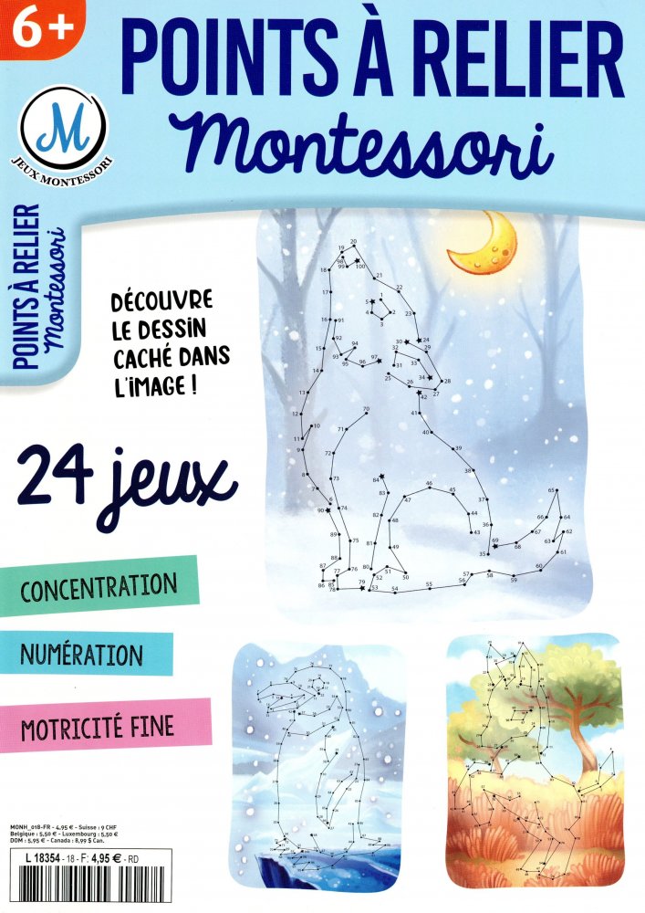Numéro 18 magazine Montessori Points à Relier 6+