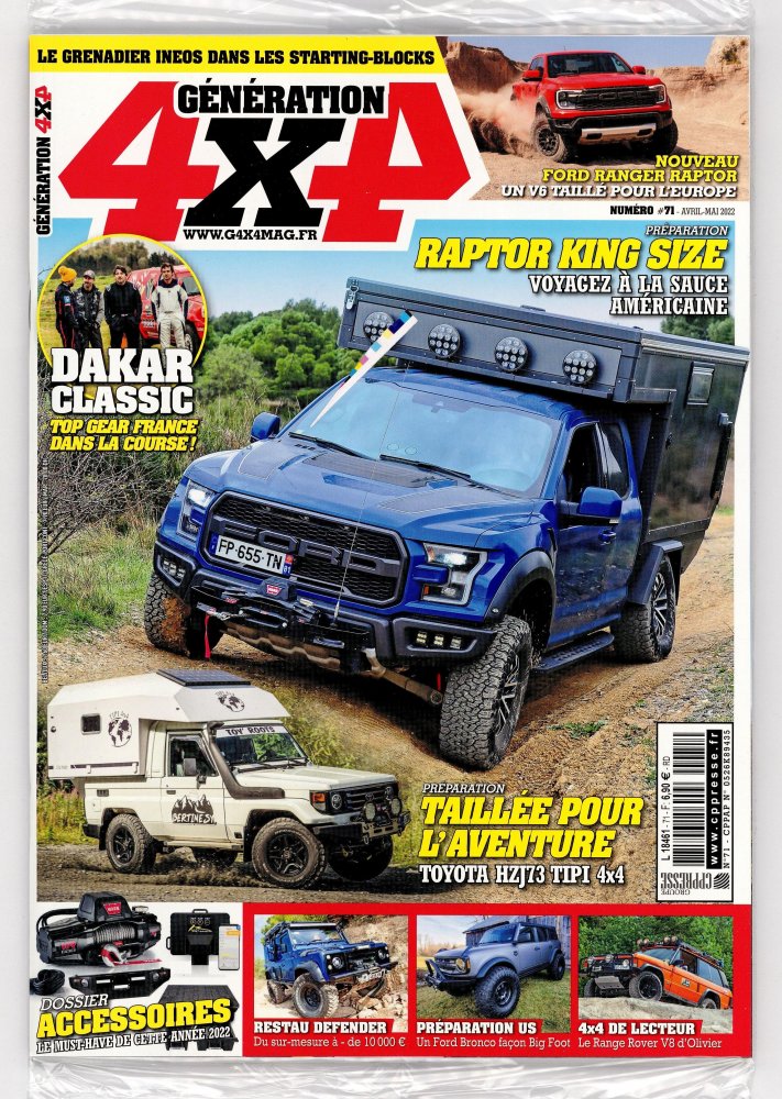 Numéro 71 magazine Génération 4x4