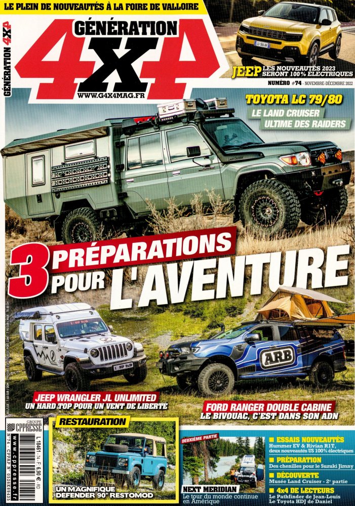 Numéro 74 magazine Génération 4x4