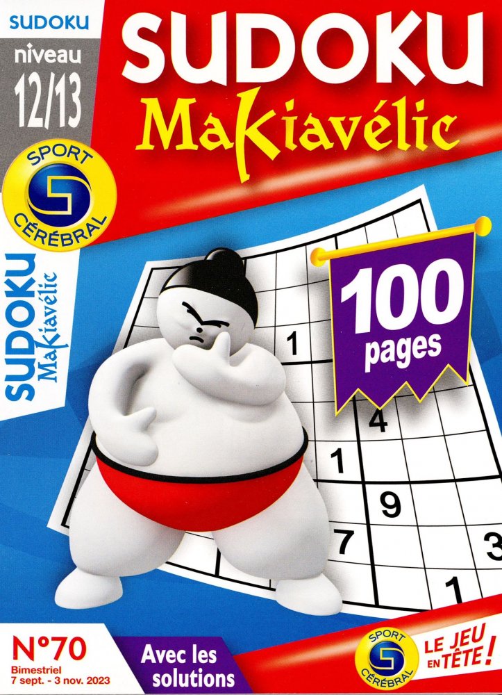 Numéro 70 magazine SC Sudoku Makiavélic Niv 12/13
