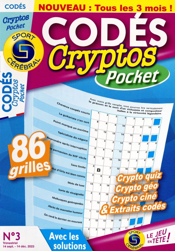 Numéro 3 magazine SC Codé Cryptos Pocket