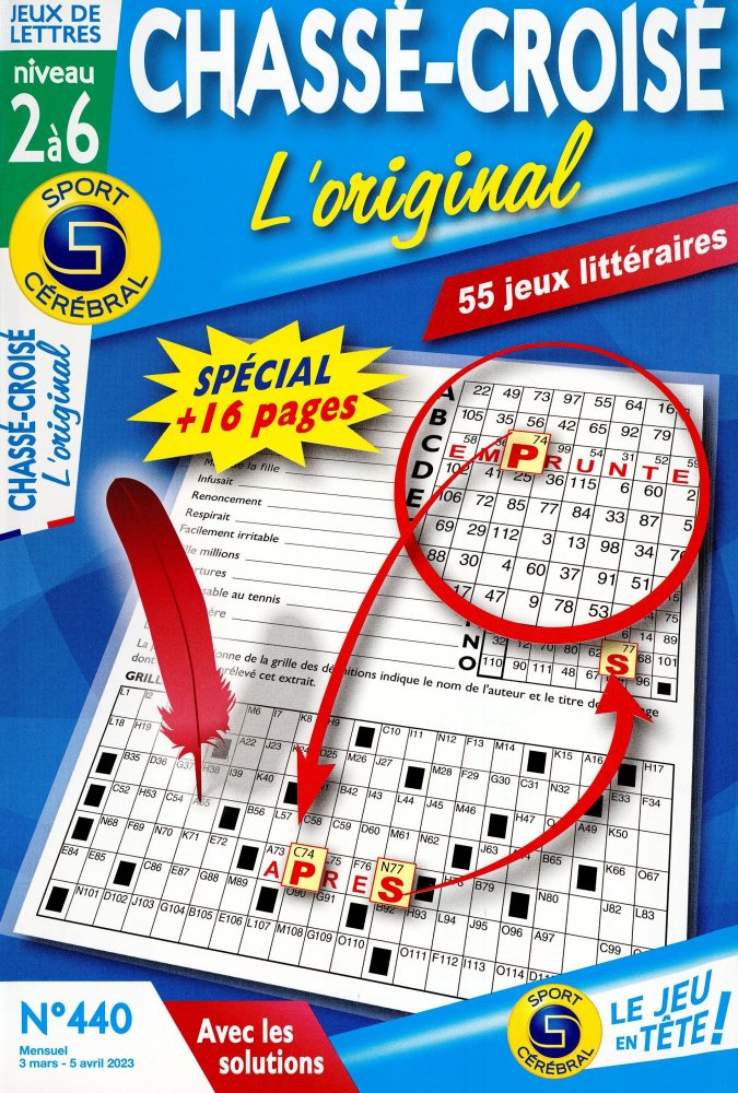 Numéro 440 magazine SC Chassé-Croisé L'original Niv 2 à 6