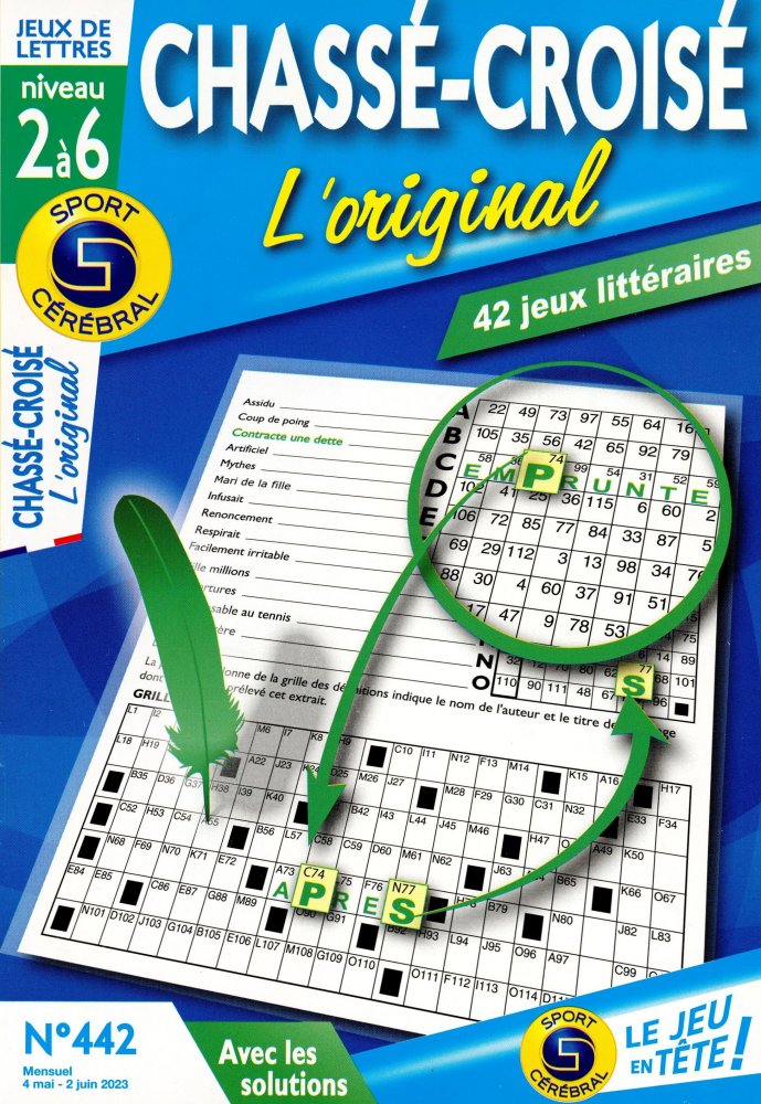 Numéro 442 magazine SC Chassé-Croisé L'original Niv 2 à 6