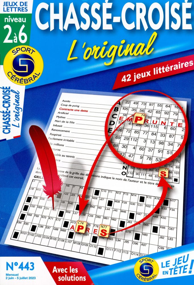 Numéro 443 magazine SC Chassé-Croisé L'original Niv 2 à 6