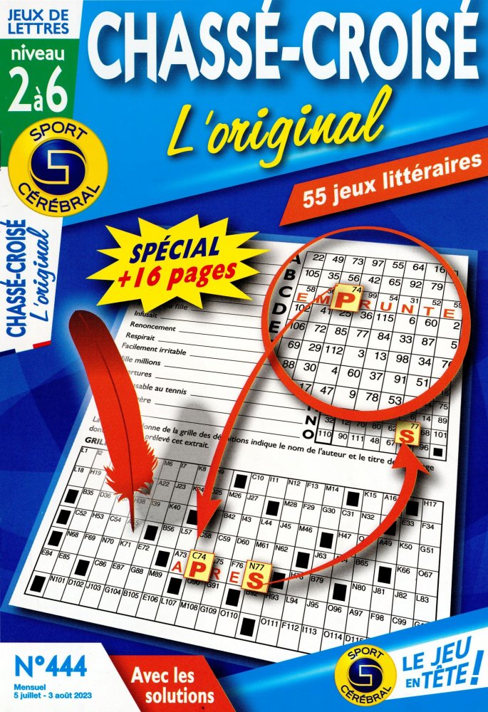 Numéro 444 magazine SC Chassé-Croisé L'original Niv 2 à 6