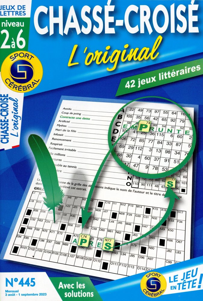 Numéro 445 magazine SC Chassé-Croisé L'original Niv 2 à 6
