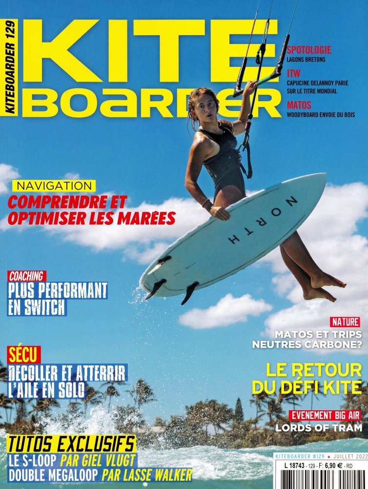 Numéro 129 magazine Kite Boarder