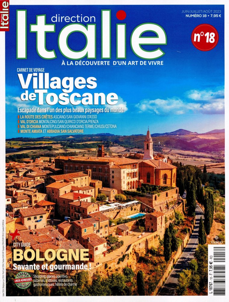 Numéro 18 magazine Direction Italie
