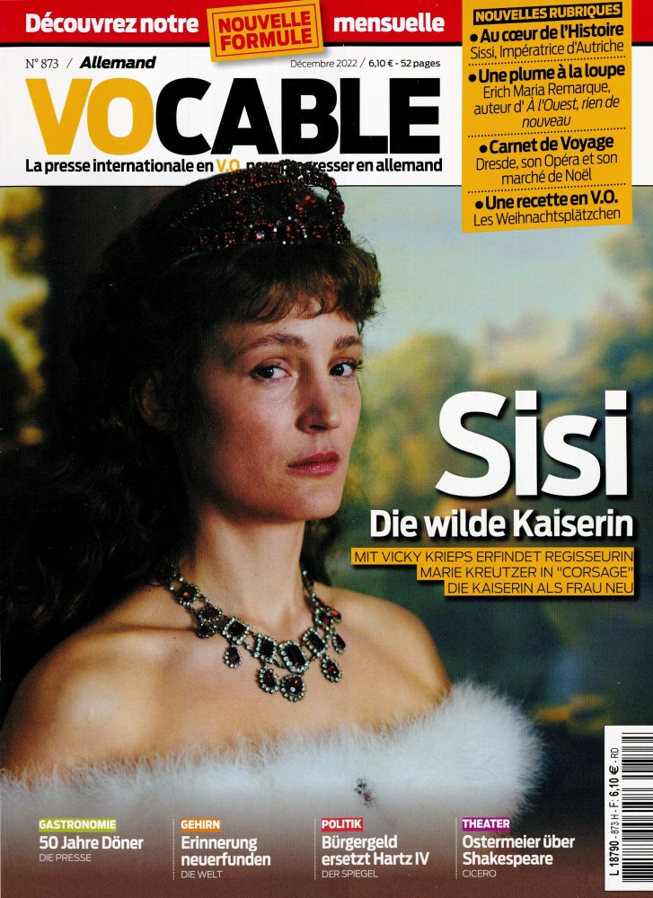 Numéro 873 magazine Vocable Allemand