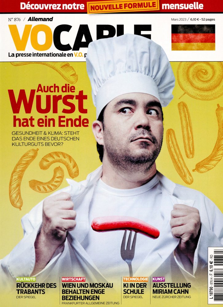 Numéro 876 magazine Vocable Allemand