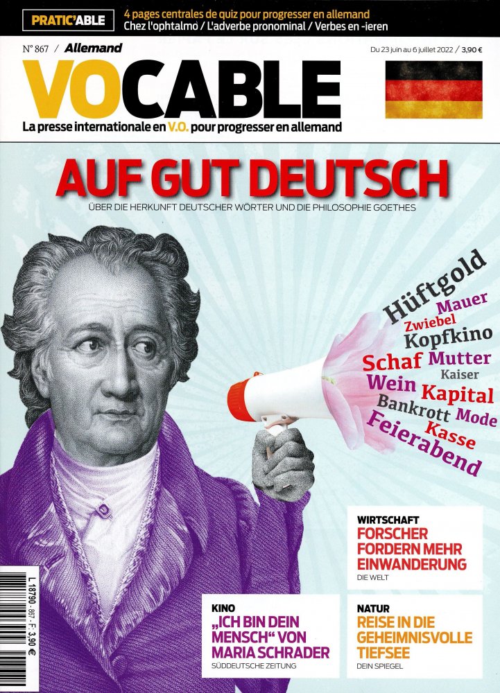 Numéro 867 magazine Vocable Allemand