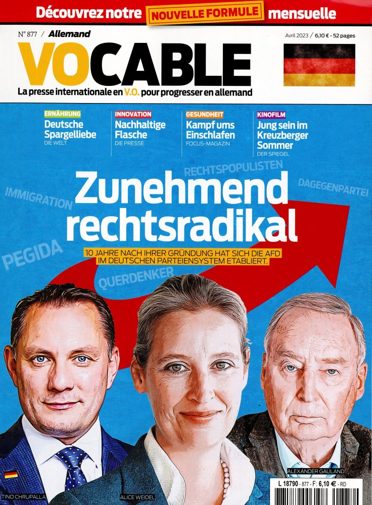 Numéro 877 magazine Vocable Allemand