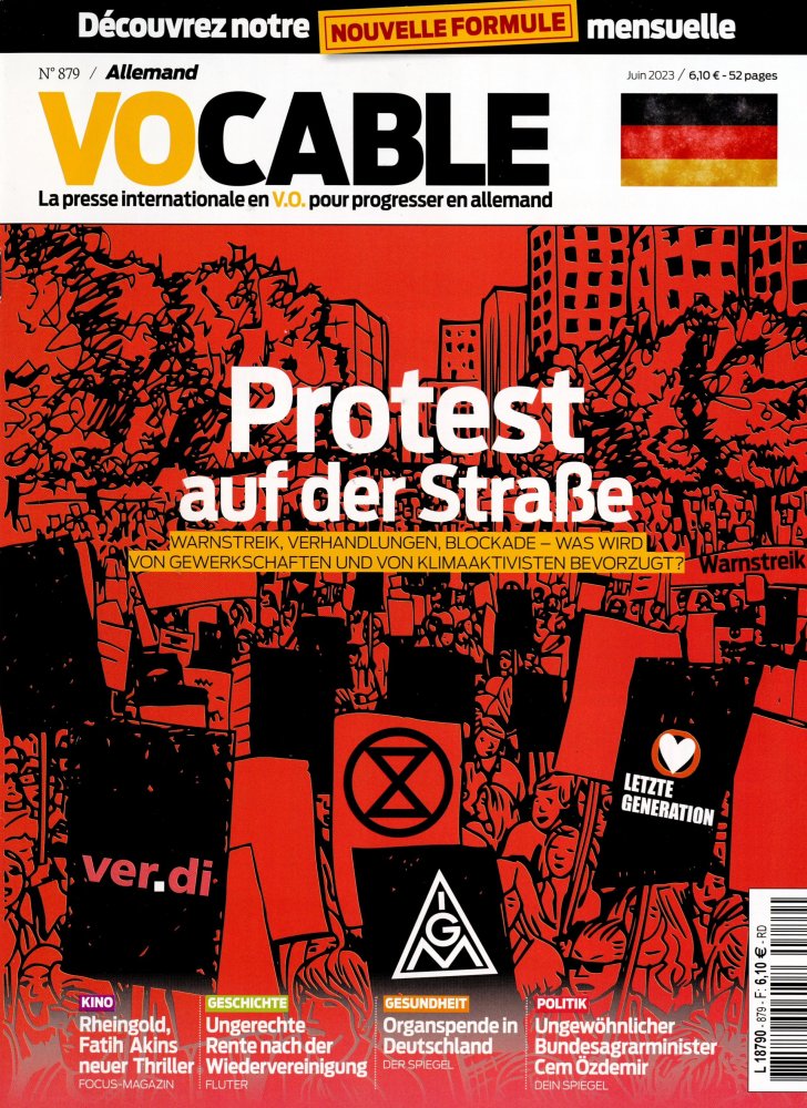 Numéro 879 magazine Vocable Allemand