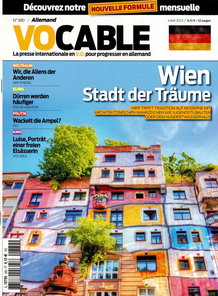 Numéro 880 magazine Vocable Allemand