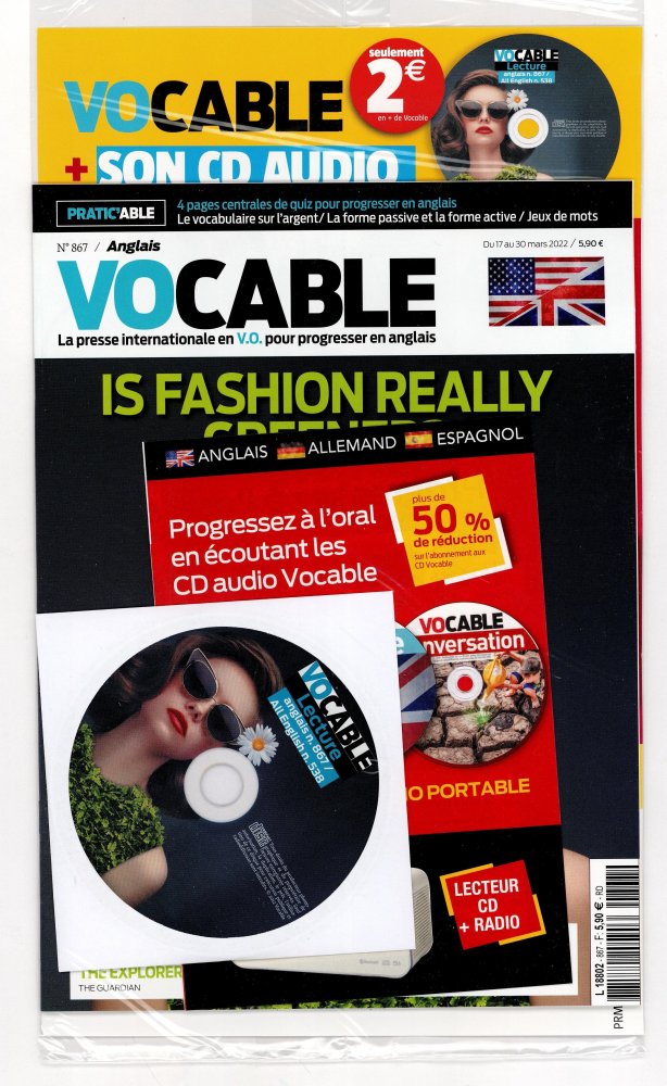 Numéro 867 magazine Vocable Anglais