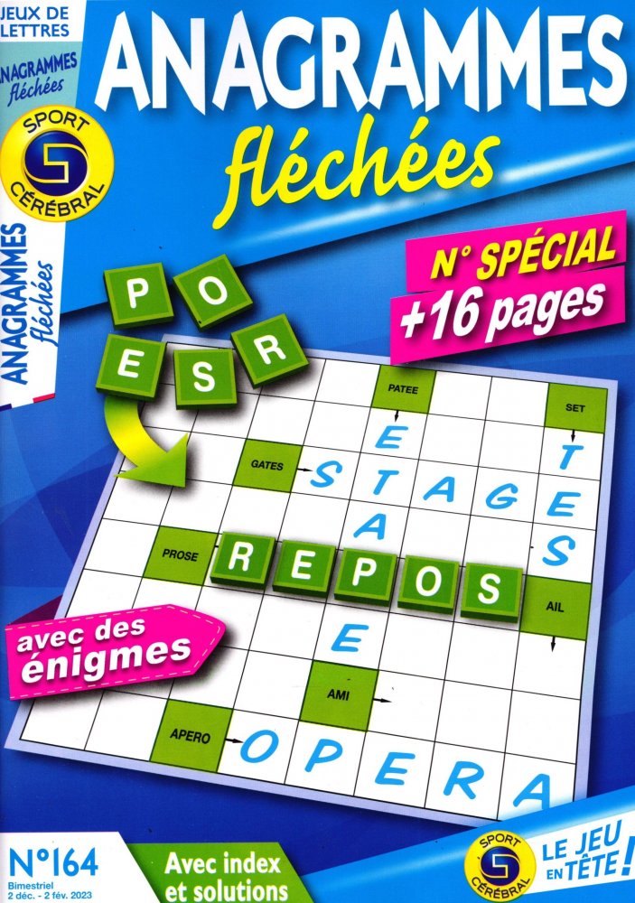 Numéro 164 magazine SC Anagrammes Fléchées