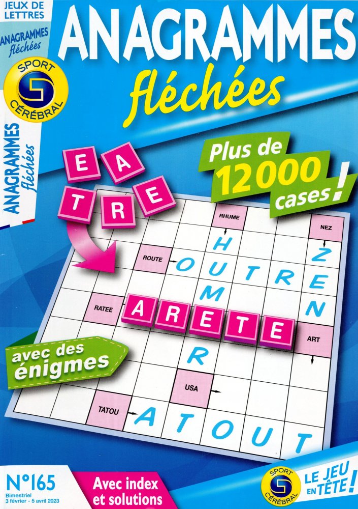 Numéro 165 magazine SC Anagrammes Fléchées