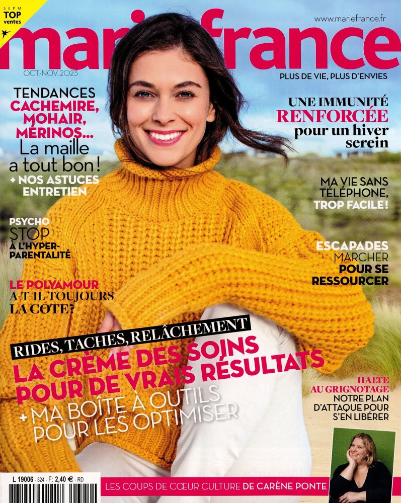 Numéro 324 magazine Marie France Poche