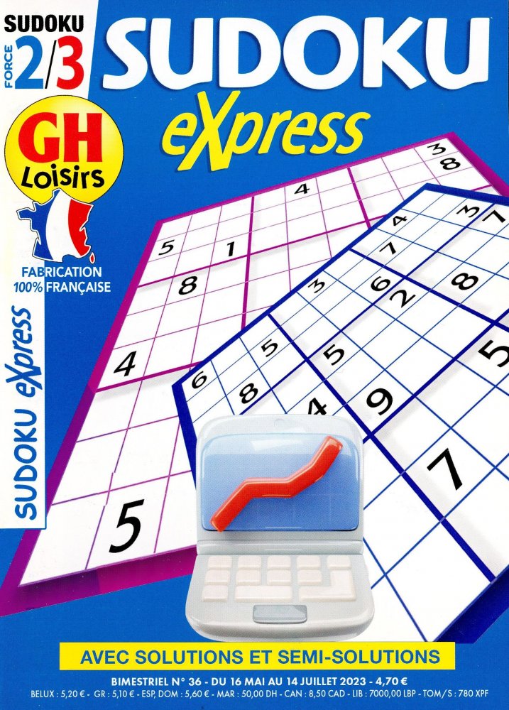 Numéro 36 magazine GH Sudoku Express 2/3