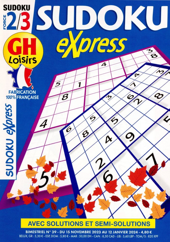 Numéro 39 magazine GH Sudoku Express 2/3