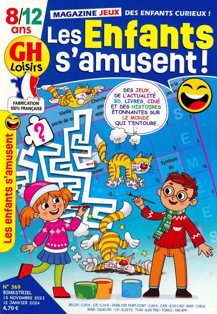 Numéro 369 magazine GH Loisirs Les Enfants S'amusent ! 8ans et +