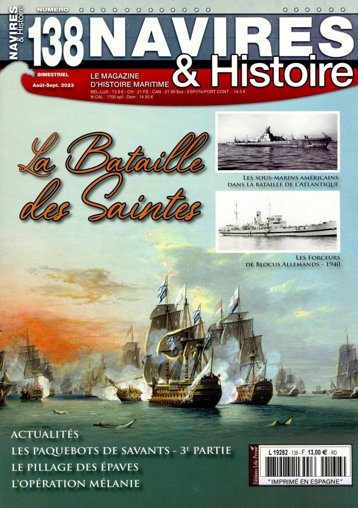 Numéro 138 magazine Navires & Histoire
