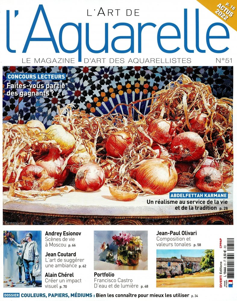 Numéro 51 magazine L'Art de L'Aquarelle