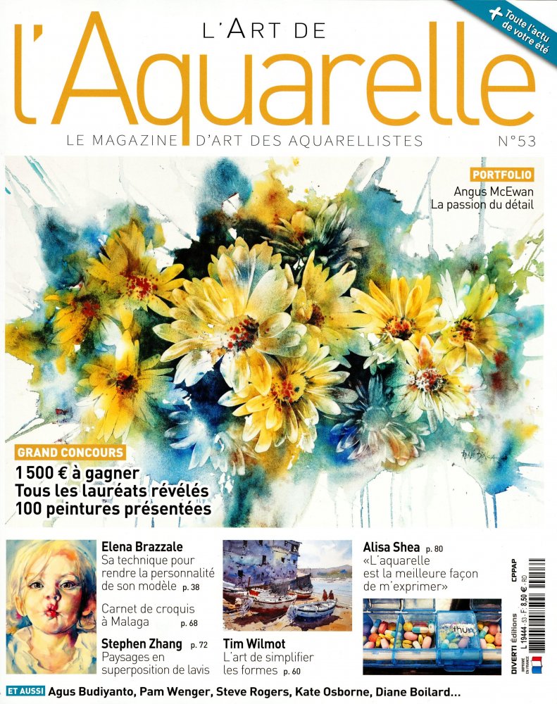 Numéro 53 magazine L'Art de L'Aquarelle