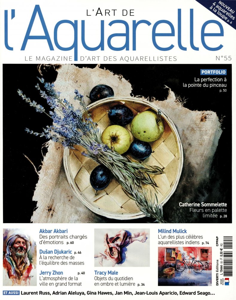 Numéro 55 magazine L'Art de L'Aquarelle