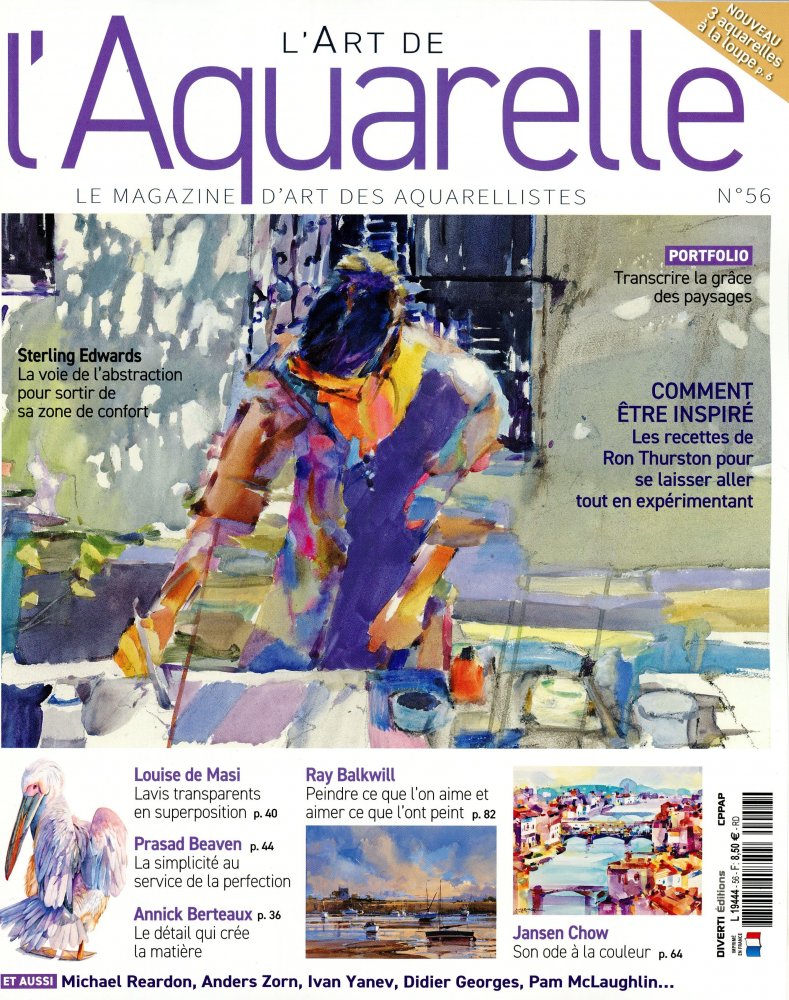 Numéro 56 magazine L'Art de L'Aquarelle
