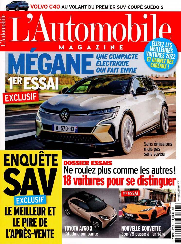 Numéro 906 magazine L'Automobile Magazine