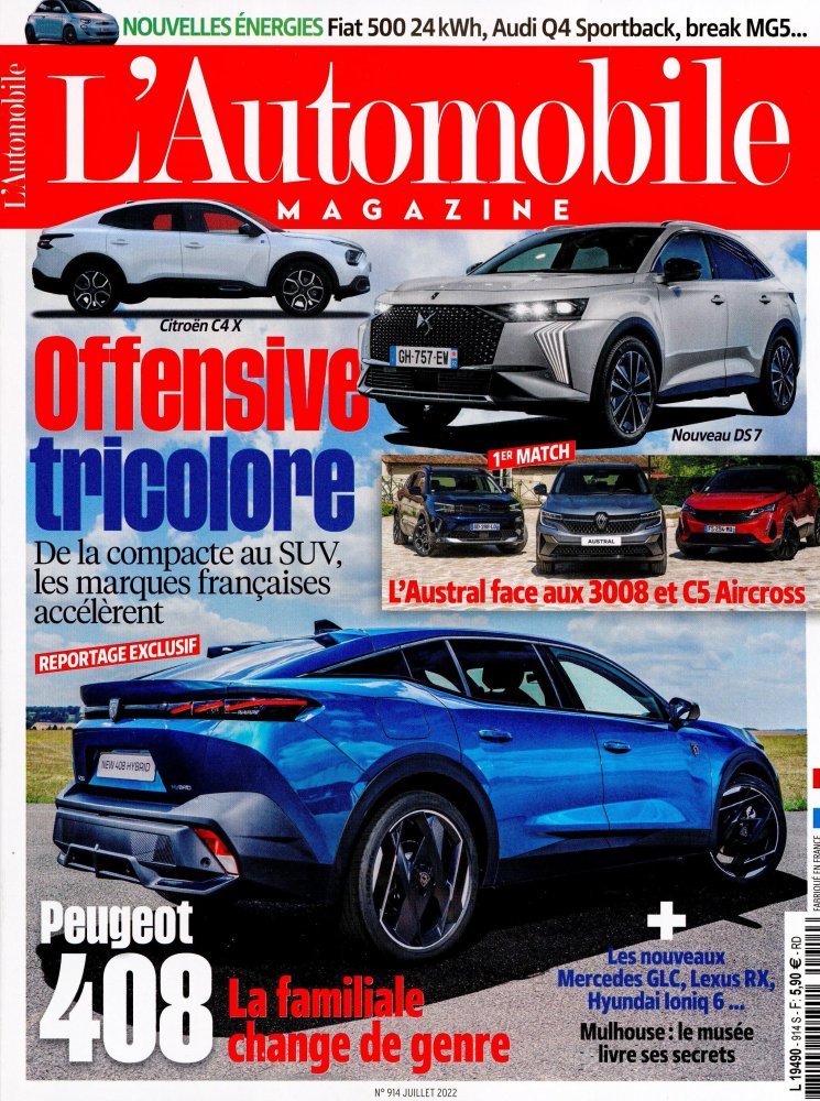 Numéro 914 magazine L'Automobile Magazine