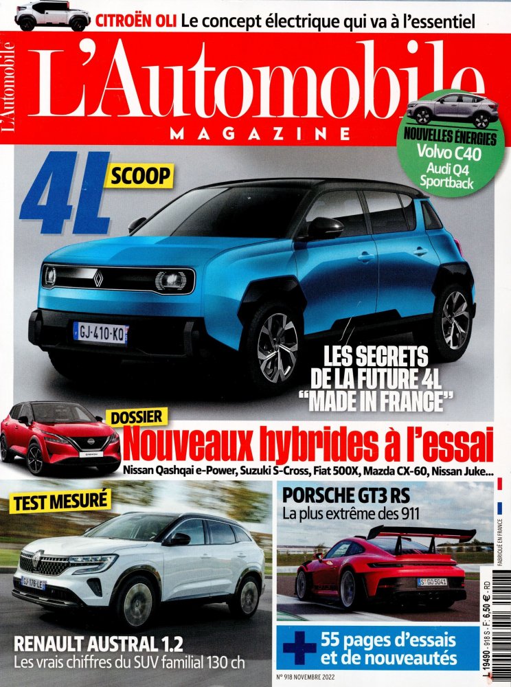Numéro 918 magazine L'Automobile Magazine