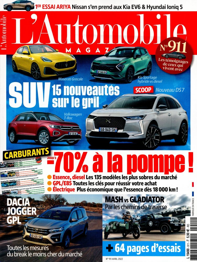 Numéro 911 magazine L'Automobile Magazine