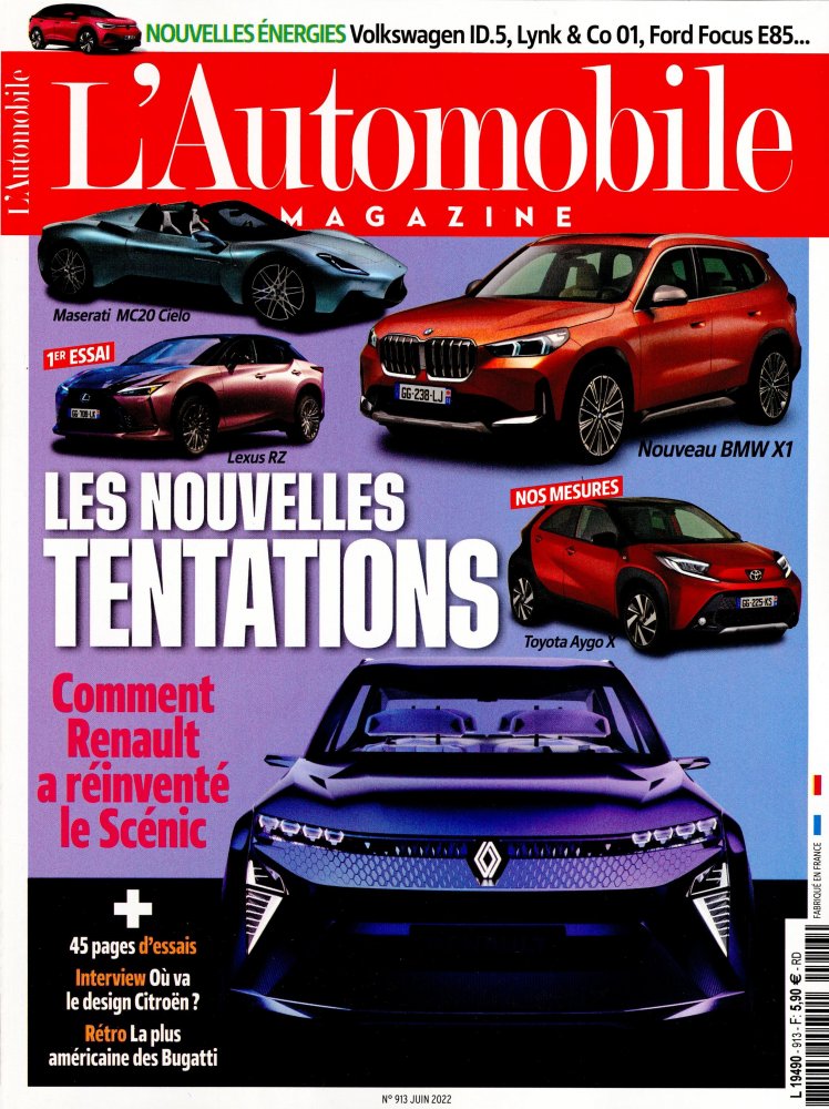 Numéro 913 magazine L'Automobile Magazine