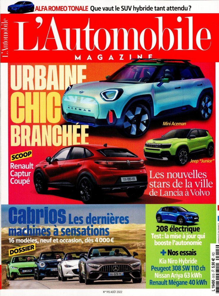 Numéro 915 magazine L'Automobile Magazine