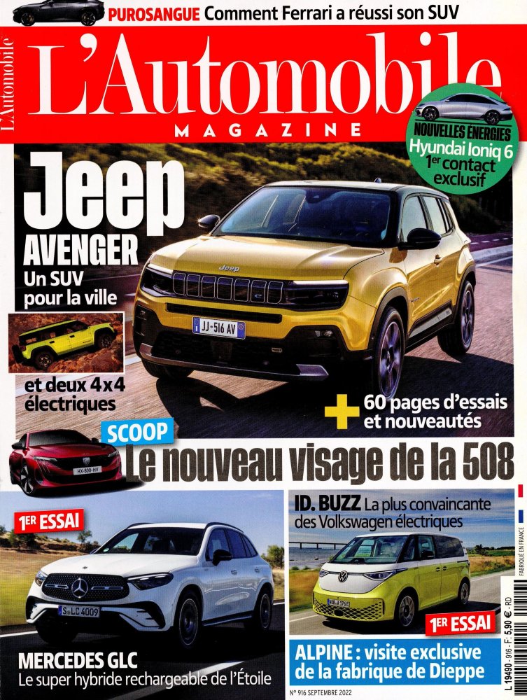 Numéro 916 magazine L'Automobile Magazine