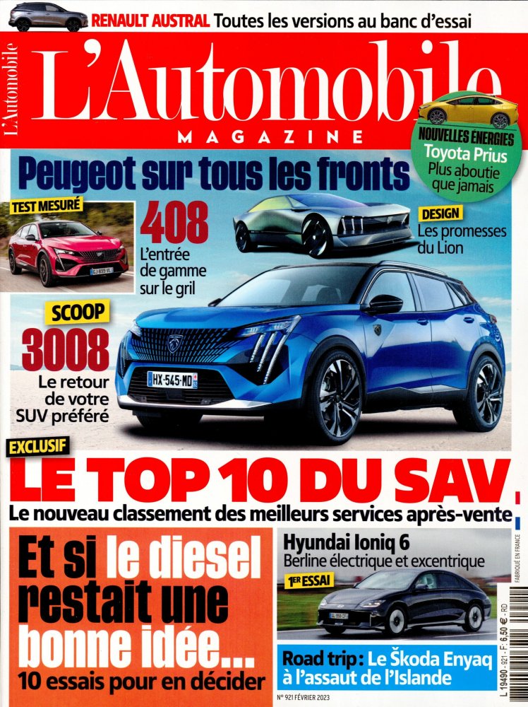 Numéro 921 magazine L'Automobile Magazine