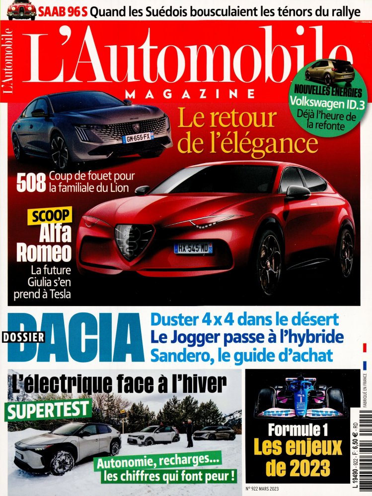 Numéro 922 magazine L'Automobile Magazine