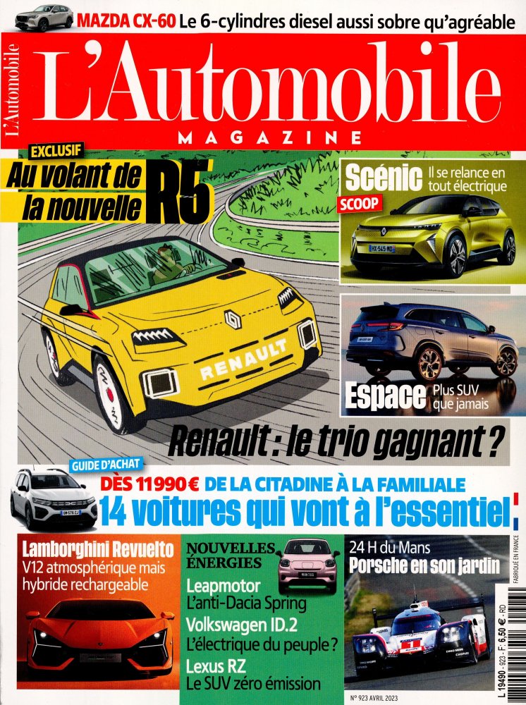Numéro 923 magazine L'Automobile Magazine