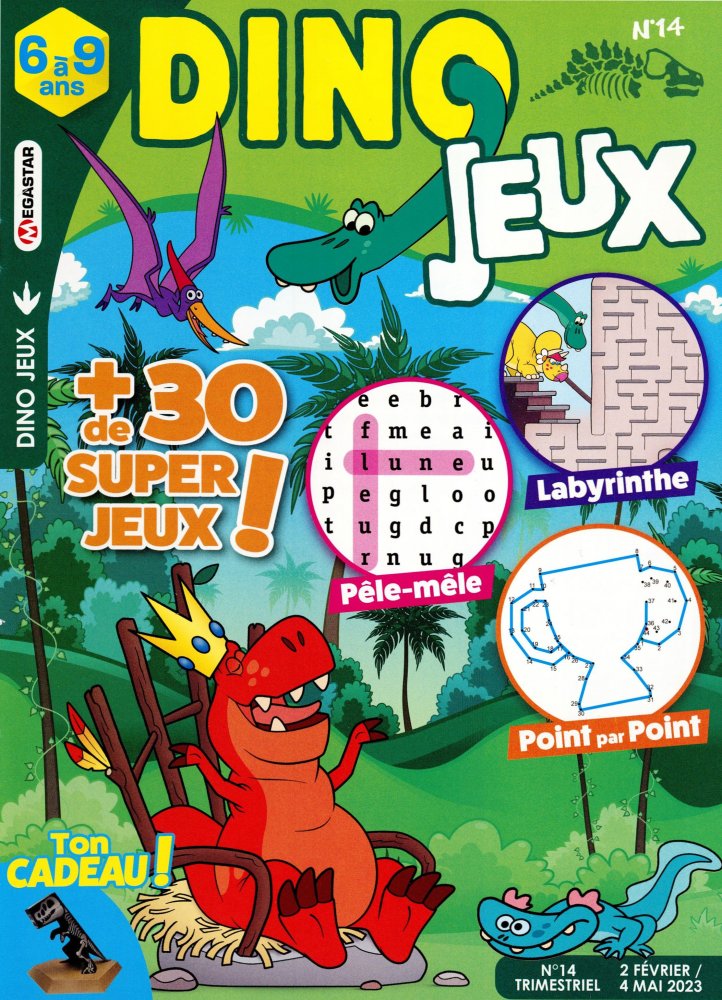 Numéro 14 magazine MG Dino Jeux 6 à 9 ans
