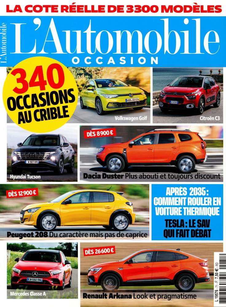 Numéro 71 magazine L'Automobile Occasions