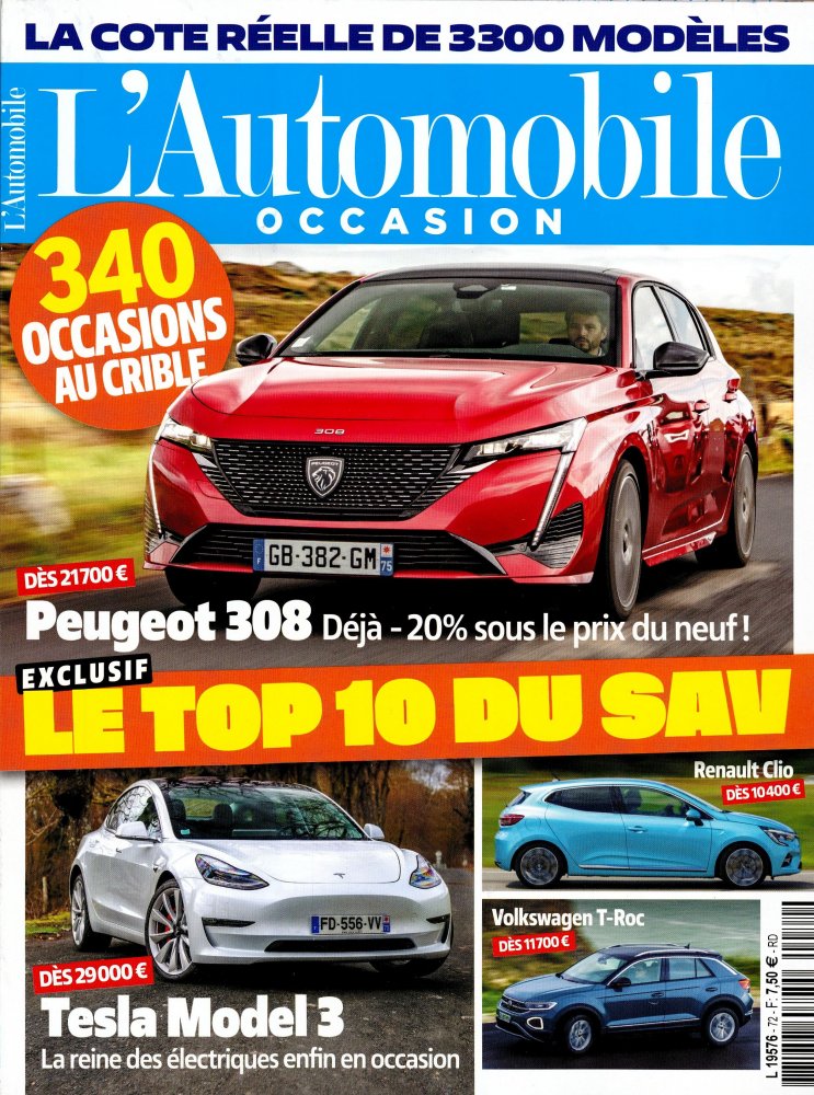 Numéro 72 magazine L'Automobile Occasions