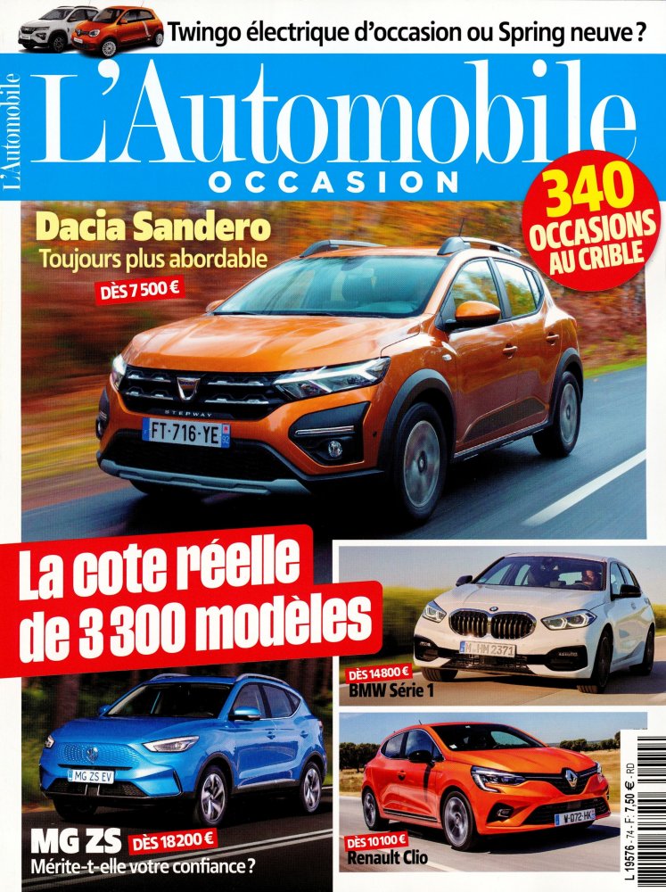 Numéro 74 magazine L'Automobile Occasions