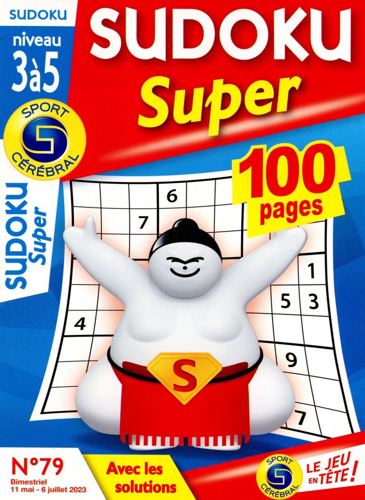 Numéro 79 magazine SC Sudoku Super Niv 3 à 5